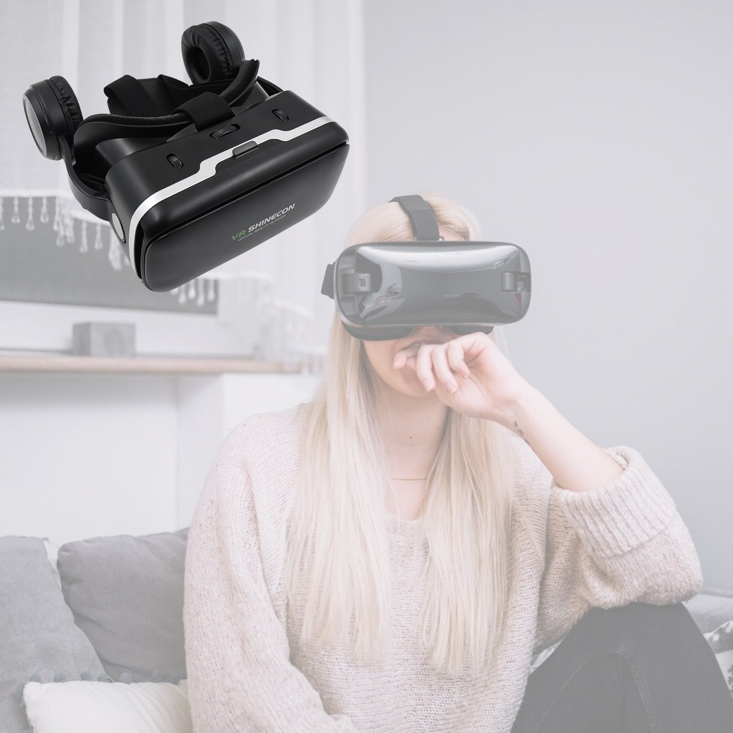 12836 3D / HD VR Glasses Virtual Reality Goggles Headset for iOS for Android Smartphone VR Goggles-For 3D VR Movies Video Games with Headphones (1 Pc) 12836 3D / HD VR Glasses Virtual Reality Goggles Headset for iOS for Android Smartphone VR Goggles-For 3D VR Movies Video Games with Headphones (1 Pc)